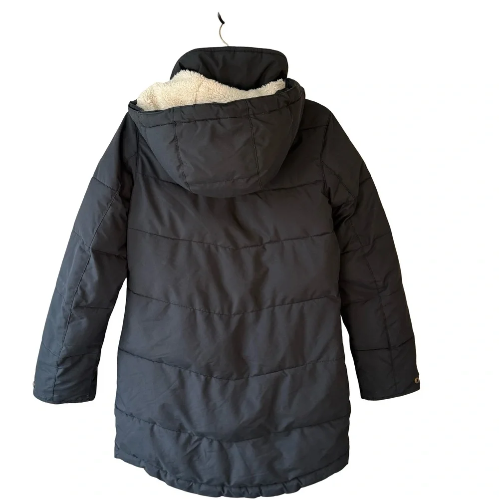 Roxy Black and Brown Puffer Jacket with Dryflight 5K Size XS Winter Cozy - Picture 3 of 16